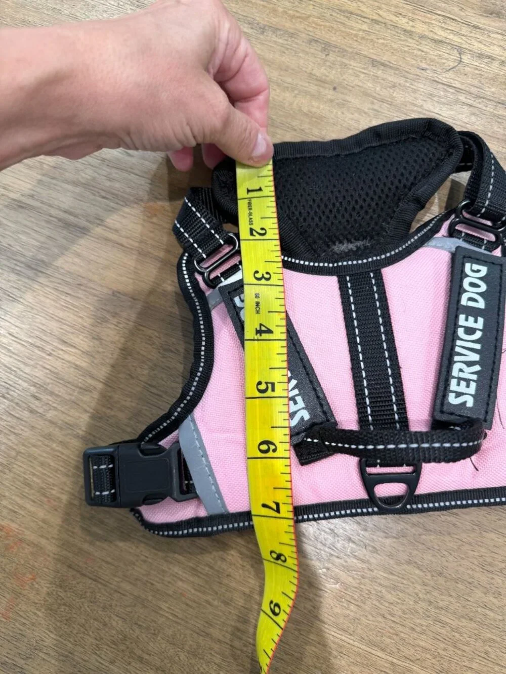 Pink Reflective Small Dog Harness Breathable Mesh No Pull Adjustable Up to 23 lb